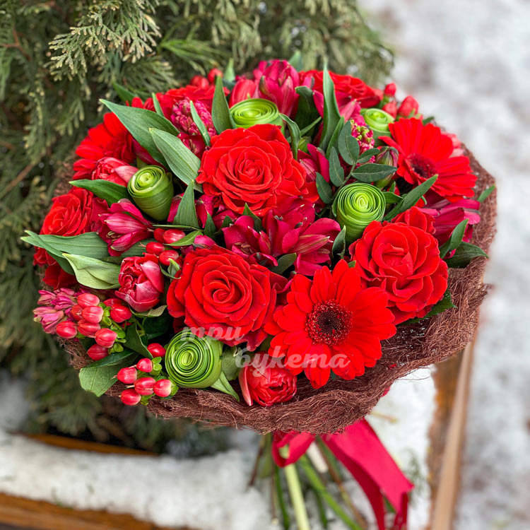 Букет «Парижанка» (крупный план)